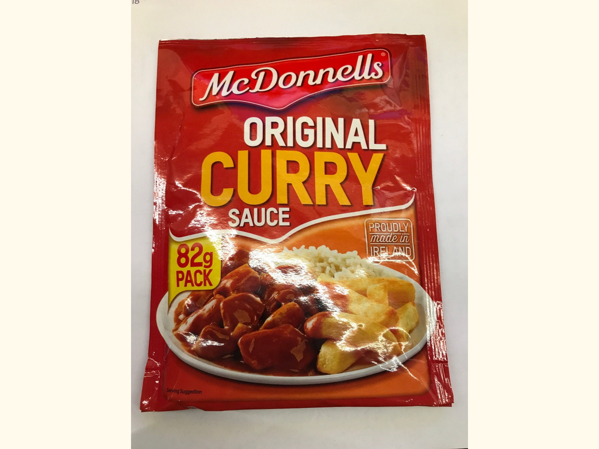McDonnells Original Curry Sauce Sachet Made in Ireland